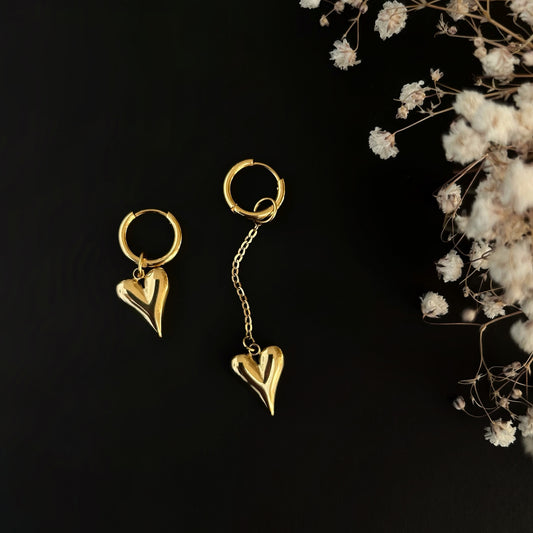 Asymmetric Valentine Earrings