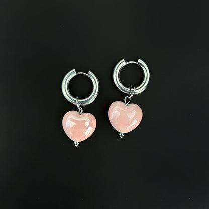 Pink HEART Earrings