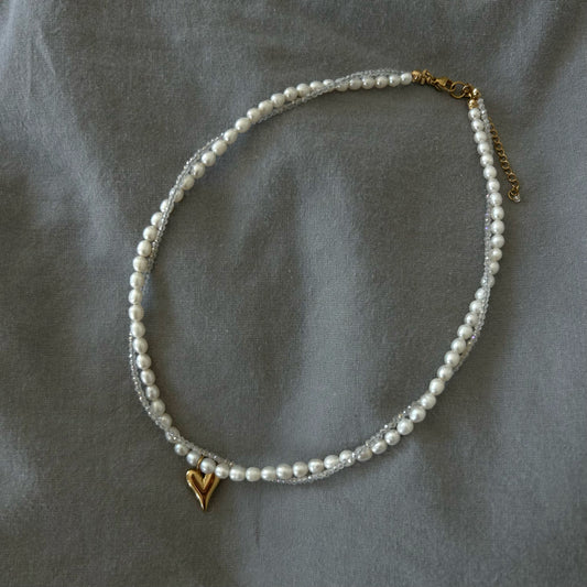 Twinkle & Pearl Necklace